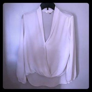 Max Studio white sheer blouse